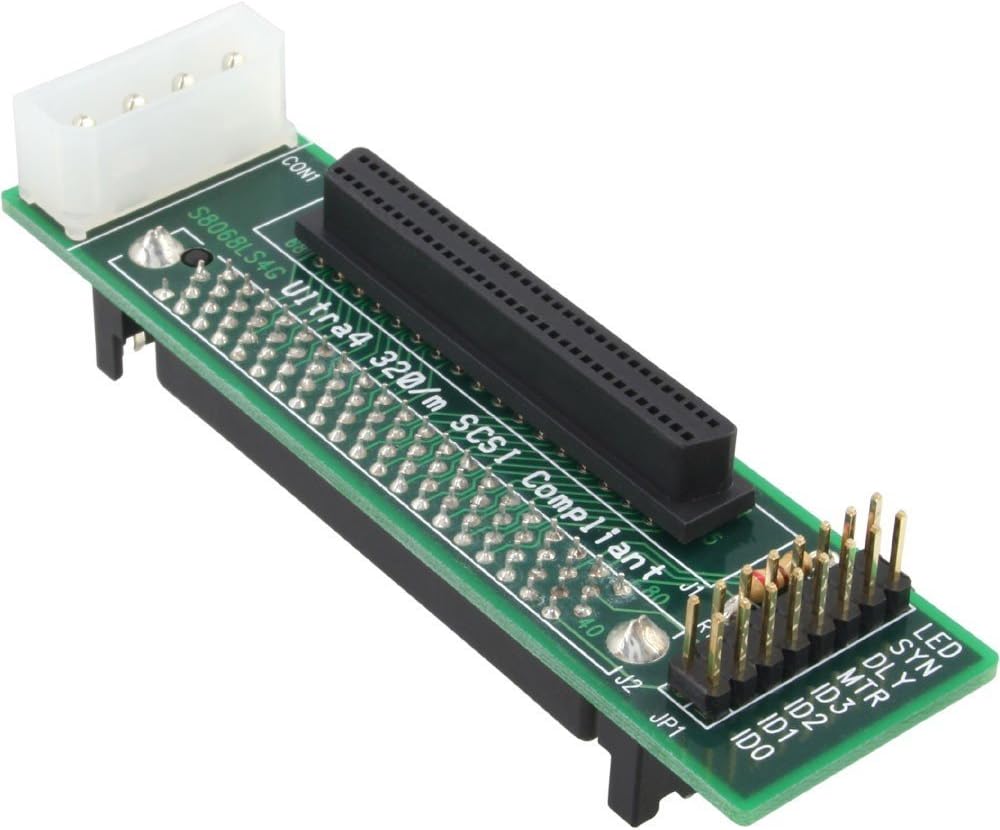InLine/SCSI SCA U320 80 Pin female to 68 pin mini Sub D socket
