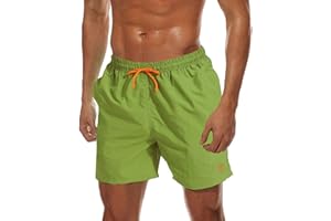 ZOXOZ Mens Swimming Shorts Waterproof Quick Dry Beach Shorts Surfing Shorts with Mesh Lining