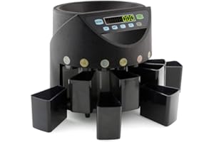 MP-350 -Compteuse Trieuse de pièces euro, 300 pcs/mn - MONEPASS FRANCE