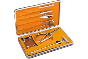 TYENAZA Set di 8 Strumenti Professionali per Frutti di Mare, Pinze Astice Forbici per Granchio Acciaio Inox Pinza per Crostacei Set Regalo con Scatola per Granchio, Aragosta, Crostacei, Ostriche, Noci