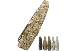 DFANCE Custodia Doppia per fucile,Fodero Porta Fucili Imbottito,Fucile di Canna da Pesca Borsa,Fodero Porta Fucili Imbottito,Resistente e Impermeabile,per Conservare Braccia