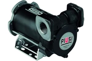 PIUSI Pompa Semplice per Travaso Gasolio Autoadescante a Palette a 24V, Portata 50 litri/minuto con Connessioni in linea Filettate 3/4" BSP | BP3000 INLINE F00358500