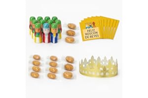 EL PARAÍSO DE LAS ESPECIAS 10 Coronas, Regalo Sorpresa y Haba para Roscón de Reyes (10 Uds) – Tradición Navideña para Repostería