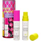 Drunk Elephant NightBright Duo - Nighttime Skincare Routine with T.L.C. Framboos Glycolic Night Serum and Virgin Marula…