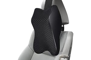 ZPPLD Appuie Tete Voiture,Oreillers de Cou Appuie Tete Voiture avec Mousse à Mémoire,Coussin Nuque pour Soutien de Cou,Respirant Noir