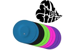 ‎MYSWEETSTITCH MySweetStitch - 10 x Dexcom G7 Pflaster mit BELÜFTUNGSLOCH - Made in Germany | hautfreundlich, wasserfest, atmungsaktiv | Außen Ø 65mm, Innen Ø 4mm | Rainbow