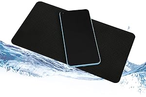 DS. DISTINCTIVE STYLE Distinctive Style Car Dashboard Mat - 10.5x5.9 Inches, Non-slip Sticky Pad for Phones, Glasses, Keys - Grid