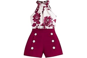 XINYUNZU Mädchen Kleidung Set 2 Teiler Sommer Outfits Ärmellose T-Shirt mit Shorts Casual Mode Kinderkleidung Kinder Bekleidungssets für Mädchen 4-12 Jahre