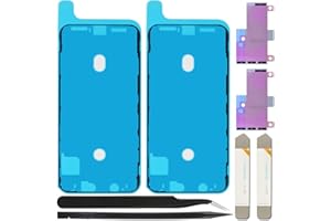 ZHUROUPU Pegatina Adhesiva precortada de 7pcs Compatible con para iPhone XS MAX, LCD Pantalla Adhesiva y Cinta Adhesiva de Pegamento Interno de batería (6.5 Pulgadas/Negro)