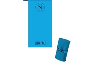 hermet Telo in Microfibra 80x160 cm Napoli – Asciugamano Ufficiale per Mare, Piscina, Palestra e Viaggio con Fascetta Elastica, Leggero e Asciugatura Rapida