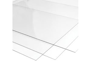 RUUDRASCOTT 500mm x 750mm Clear Perspex Acrylic Plastic Sheet - 2mm, 3mm, 4mm,5mm,6mm Thick (5mm)