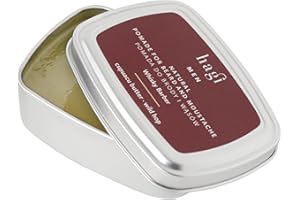 Hagi Whisky Barber Pomata Naturale Per Barba e Baffi per lo styling, con Estratto di Luppolo, Burro di Cupuaçu, Olio di Pino e Cera di Candelilla, Profumo di Whisky, 70 ml