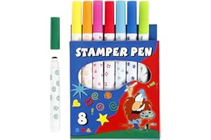 Creativ 100263 Stempelmarker, 8 Stück, mehrfarbig