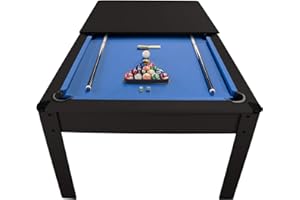 PLAY4FUN Billard Américain 6Ft 7Ft avec Accessoires et Plateau dinatoire
