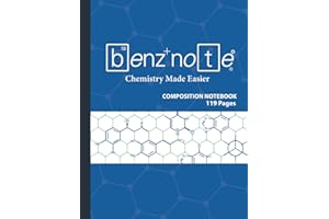 Benznote - Hexagonal Graph Composition Notebook: Organic Chemistry & Biochemistry Notebook: 119 pages hexagonal graph paper notebook for drawing organic chemistry structures