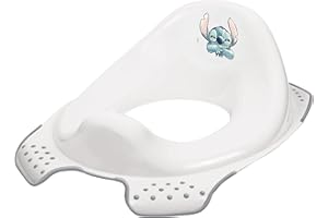 keeeper Asiento Infantil para Inodoro Stitch, Desde 18 Meses a 4 Años, Antideslizante, Ewa, Blanco