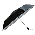 Sun Umbrella Edward 3 Fold Automatic Open Black Silver with UV Coating