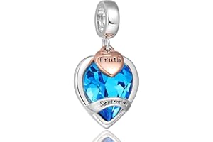 AMATOLOVE Happy Birthday Presents for Women Girls Birthstone Charms for Bracelets and Necklaces Mother's Day Christmas Jewelry Gifts for Women