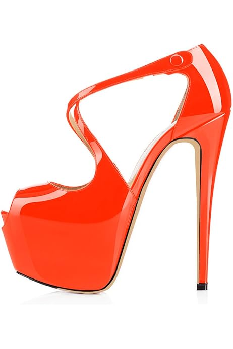 Scarpe Con Plateau Donna Scarpe Con Tacco 15cm Donna Peep Toe In