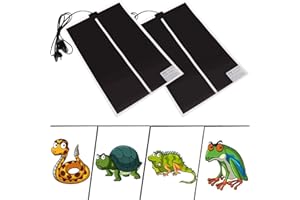 Liuer Terrarium Heating Mats, Adjustable Reptile Heat Pad with Temperature Control, Heat Mat, Terrarium Heating Mats for Reptiles, Turtle, Snakes, Lizard, Gecko, Spider, Caterpillar (20 W)