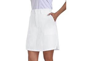 MoFiz Women's Tennis Skirt Athletic Golf Sports Skort Lightweight Running Workout Built-in Shorts with Pockets