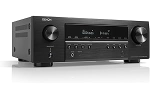 Denon AVR-S770H 8K AV Receiver, 7.2ch Home Cinema Amplifier, Dolby Atmos, DTS:X, Dolby Surround Sound, Alexa Compatible, Bluetooth, AirPlay 2 and HEOS Built-in Multiroom Audio