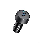 Anker PowerDrive III Duo USB-C Ara&ccedil; Şarj Cihazı, 40W, 2 Bağlantı Noktalı, PowerIQ 3.0, G&uuml;&ccedil; Dağıtımı &Ouml;zelliği, Siyah - A2724