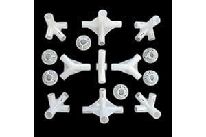 BODYA 15Pcs Ersatzteile 3x6m Pavillon Markise Zeltfüße Ecke Mittelverbinder 25/19mm