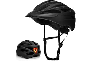 DMTOWN Bike Helmet Men Women Cycle Helmet with Light Breathable MTB Helmets Mountain Bicycle Helmet for Adult Road Cycling Helmet 54-62cm