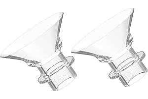 COOLLE Breast Pump Parts Accessories Wearable Flange Insert 15mm Compatible with Momcozy KISSBOBO Bellababy CPPSLEE TSRETE HAUTURE S12 S9 S10 S12A MOMMED Mumgaroo MISSAA TSRETE Bioby S18 S21 S23, 2 Pcs