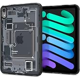 Spigen iPad mini 7 (2024) / mini 6 (2021) ile Uyumlu Kılıf Ultra Hybrid Zero One Sararmaya Dayanıklı Tasarım Siyah Şeffaf Kap