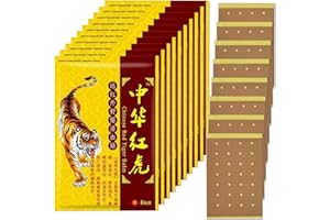 Nzkeuf Patch Baume du Tigre, 80Pcs Patch de Soulagement de la Douleur, Infrarouges Lointains Chinois Patchs, Pour Douleurs au Cou, Epaules, Courbatures, Pour les Parents, Les Personnes