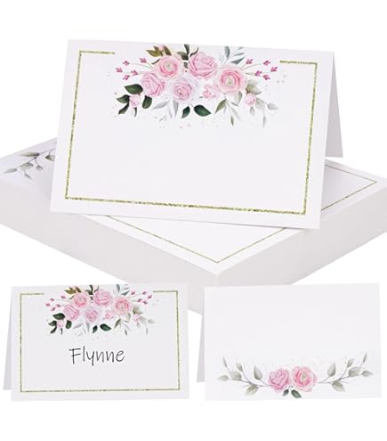 50 Segnaposto Matrimonio Personalizzabili | 11x9cm Per Eventi E Banchetti - Foto 5