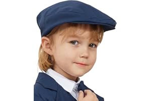 mintgreen Gorra de Estilo Newsboy para Bebé Niños Boina Retro a Cuadros Vintage Transpirable, 0-8 años