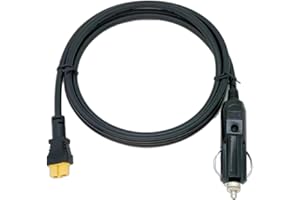 Okaywork Câble Allume-Cigare 12V/24V vers XT60 Femelle 1,5M 16AWG, Adaptateur Auto pour ECOFLOW DELTA 2/3/2 Max, Power Station, Générateur Solaire, Batterie Portable, XT60 Haute Qualité Sécurisé
