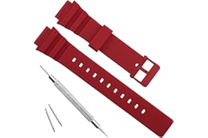 OliBoPo Correa de reloj impermeable de resina natural para mujer Casio MRW-200H