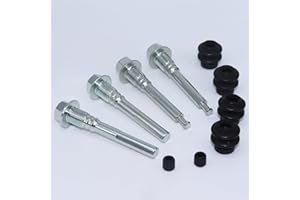 AUTOCHECKNOW 2 Set Rear Brake Caliper Cylinder Slider Guide Pin For Nissan Qashqai J10 Left Right Disc Housing Bolt Rubber Bushing Boot Seal Kit 113-1446X CKT1061 M12X1.25