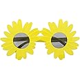 Zac's Alter Ego Fancy Dress Yellow Sunflower Glasses
