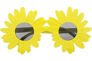 Zac's Alter Ego Fancy Dress Yellow Sunflower Glasses