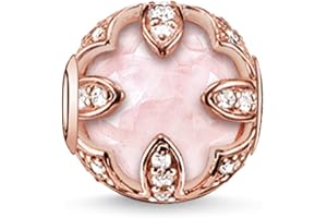 Thomas Sabo – pärla silver lotos, roséguldpläterad med rosenkvarts och zirkon k0099 – 651 – 9, One Size, Metall, Ingen ädelst