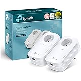TP-Link TL-PA8015P KIT CPL 1300 Mbps avec 1 Port Ethernet Gigabit et Prise Intégrée, Kit de 2, MU-MIMO 2x2 - Solution idéale 