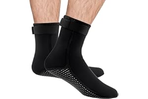 NHTJTHE Calzini in neoprene funzione impermeabile con spessore elastico per proteggere i piedi, calzini da nuoto, calzini da immersione, calzini da beach volley, calzini da spiaggia maschili per