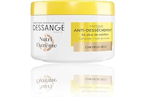 DESSANGE - Masque Cheveux Anti-Dessèchement Nutri-Extrême - Formule Enrichie En Céramide & Huile De Camélia - Nourrit, Protège & Adoucit - Cheveux Secs - 280ml