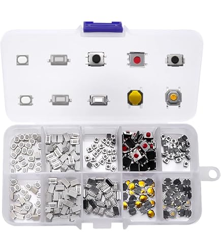 Kit 10 Pulsanti Tact 6x6x9 Mm 4 Pin THT – Interruttori Per Elettronica #A1823