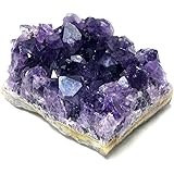 CRIGEMA - Pietra grezza minerale naturale per cristalloterapia meditazione cristalli (DRUSA AMETISTA 5-6 CM)