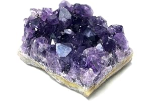 GENERICO CRIGEMA - Piedra mineral natural para cristaloterapia meditación cristales (DRUSA AMATISTA 5-6 cm)