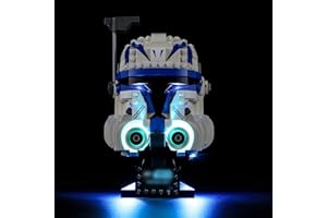 GEAMENT Oświetlenie LED Kompatybilne z LEGO Hełm kapitana Rexa™ 75349 Model do Składania Klocków (Zestaw Modeli Niezawarty)