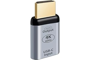 HEMLOSK USB C auf HDMI Adapter 4K@60Hz, USB-C-Buchse auf HDTV Spüle, Type-C Buchse auf HDMI Stecker Konverter für MacBook, iPad Pro, Steam Deck, Samsung Galaxy, für Laptop, Monitor, Smartphone, TV