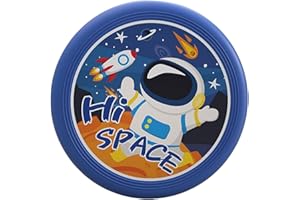 QLEUIFT 1 PCS Disco per Bambini Morbido PU Disco Ispessito Disco con Stile Modello Astronauta Cartone Animato per Sport, Diametro 20 cm/7,9 Pollici