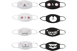 HIMI HIMIFASHION Fashion Dust Mask Unisex Funny Cloth Face Mask Reusable Washable Cute Cotton Mouth Mask for Women and Men
